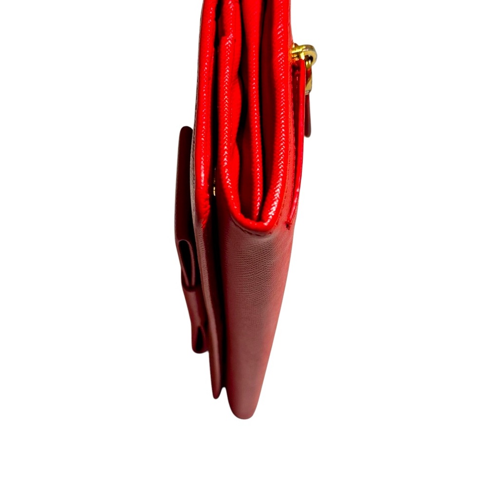 Prada Safiano Leather Ted with ribbon bow and flap closure excellent condition - Picture 3 of 14